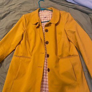 BANANA REPUBLIC MUSTARD TRENCH COAT SIZE M
